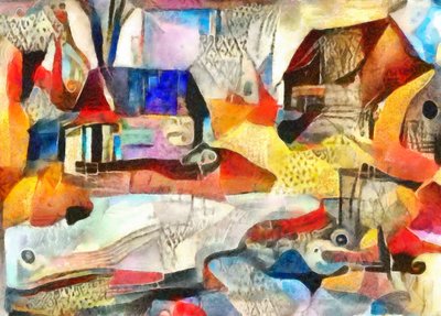 Blauwe en bruine daken, 2017 door Alex Caminker