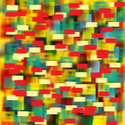 Horizontale Puantilisme Bruin, 2019 door Alex Caminker