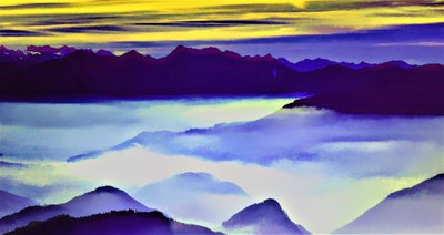 Landschap door Alex Caminker