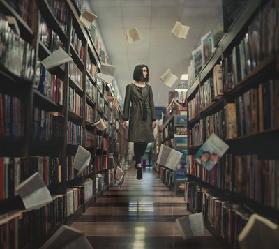 De droom van een drijvende bibliotheek door Alexandar Lazarov