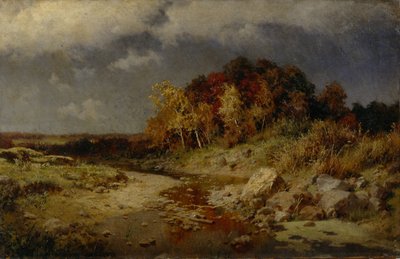 Winderige herfstdag, 1903 door Alexander Alexeyevich Kiselev
