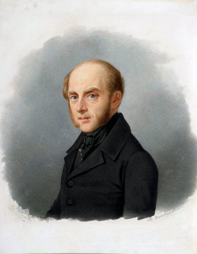 Portret van graaf Sergey Semionovich Uvarov door Alexander Alexeyevich Vasilyevsky