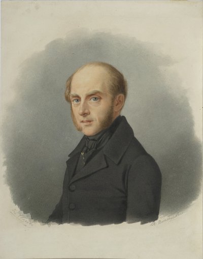 Portret van graaf Sergey Semionovich Uvarov door Alexander Alexeyevich Vasilyevsky