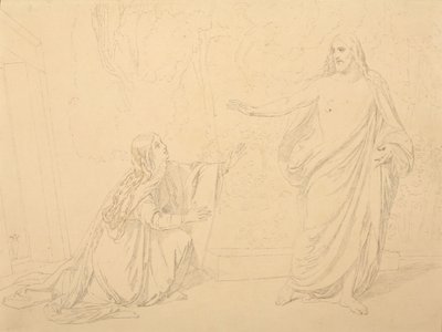 Noli me tangere, 1835 door Alexander Andreyevich Ivanov