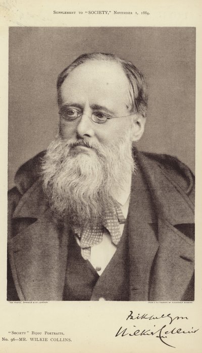 Portret van Wilkie Collins door Alexander Bassano