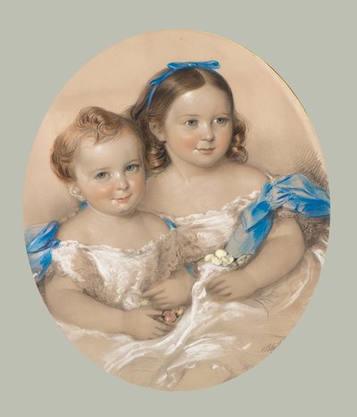 Dubbelportret van Mary Sime Greig en David Middleton Greig door Alexander Blaikley