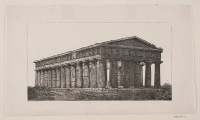 Poseidon Tempel in Paestum door Alexander Blom