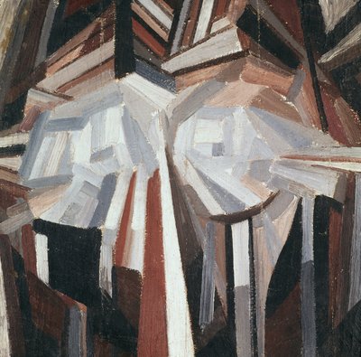 Kubistisch Hoofd, 1914-15 door Alexander Bogomazov