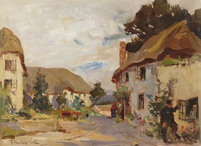 Het gesprek van de dorpelingen door Alexander Carruthers Gould