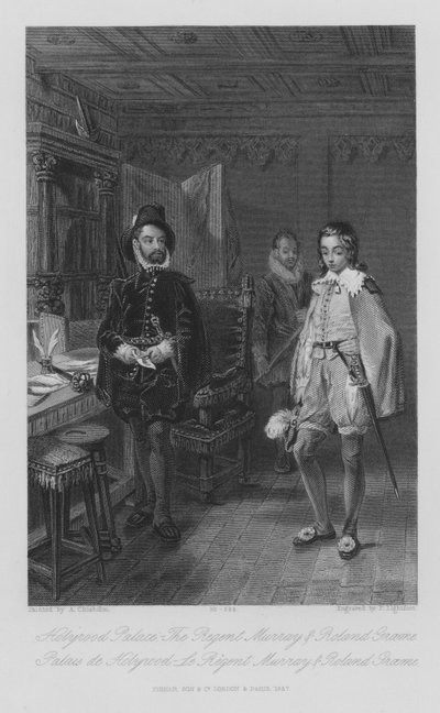 Holyrood Paleis, De Regent Murray en Roland Graeme door Alexander Chisholm