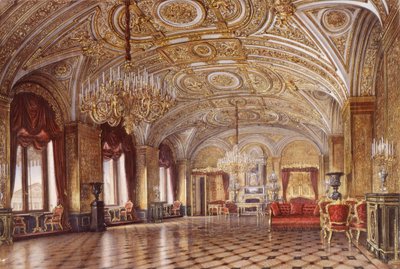 Interieurs van het Winterpaleis. De Gouden Tekenzaal, midden 19e eeuw door Alexander Chrisophorovich Kolb