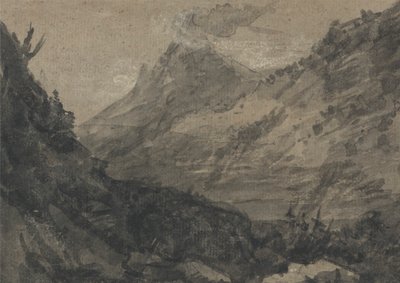 Bergachtig Landschap door Alexander Cozens