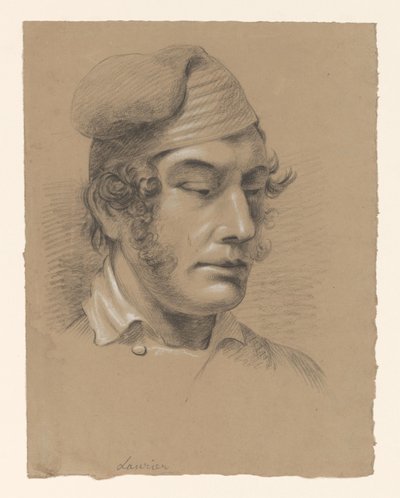 Hoofd van een man, naar rechts door Alexander Cranendoncq