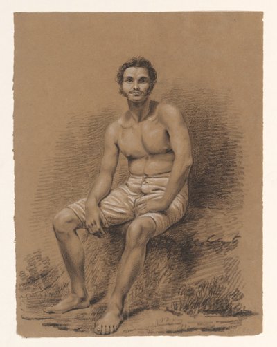 Kopstudie van een man, driekwart naar rechts door Alexander Cranendoncq