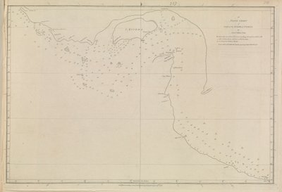 Plannen van havens, Dalrymple, Alexander gepubliceerd in 1791. Een kaart van de Perzische Golf, door luitenant John Cant 1773 door Alexander Dalrymple