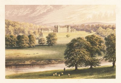 Floors Castle, Roxburghshire, Schotland. door Alexander Francis (after) Lydon