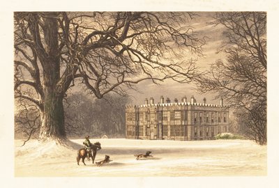 Howsham Hall, Yorkshire, Engeland (gravure) door Alexander Francis (after) Lydon