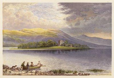 Schotse Loch Scenery: Loch Leven door Alexander Francis (after) Lydon