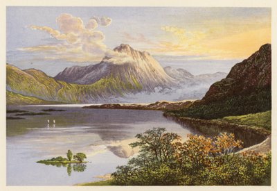 Schotse Loch Scenery: Loch Maree door Alexander Francis (after) Lydon