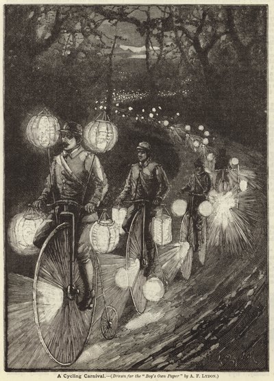 Een fiets carnaval door Alexander Francis Lydon