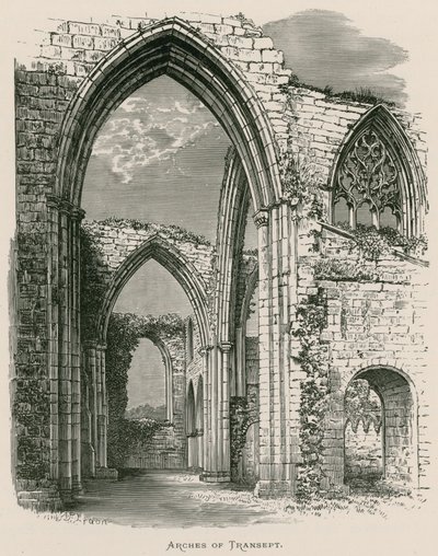 Bolton Priory, Bogen van het Transept door Alexander Francis Lydon