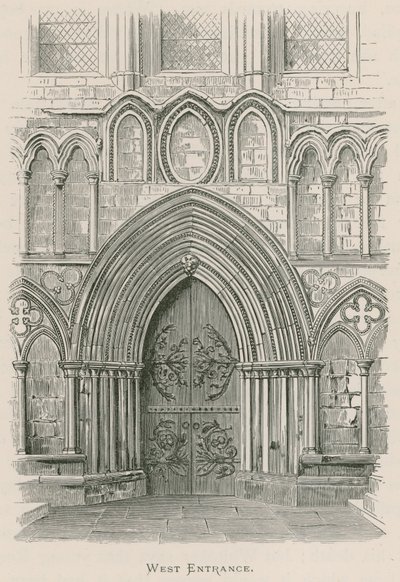 Bolton Priory, Westelijke Ingang door Alexander Francis Lydon