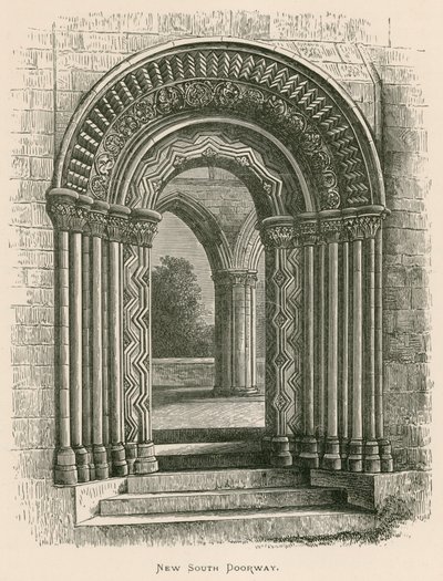Jedburgh Abbey, Nieuwe Zuidelijke Deur door Alexander Francis Lydon