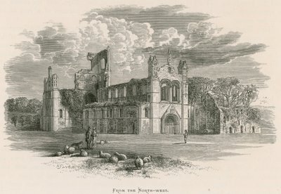 Kirkstall Abbey, vanuit het noordwesten door Alexander Francis Lydon