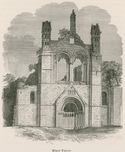 Kirkstall Abbey, westfront door Alexander Francis Lydon