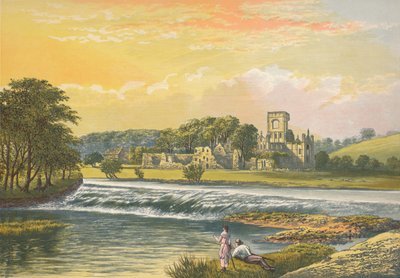 Kirkstall Abbey door Alexander Francis Lydon
