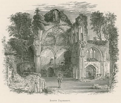 Netley Abbey, Zuid Transept door Alexander Francis Lydon