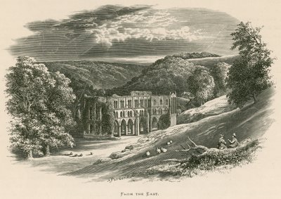Rievaulx Abbey, vanuit het oosten door Alexander Francis Lydon