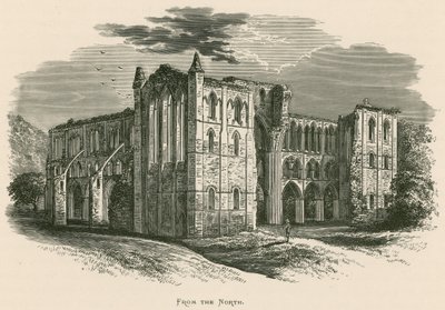 Rievaulx Abbey, vanuit het Noorden door Alexander Francis Lydon