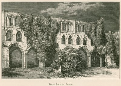 Rievaulx Abdij, Westzijde van het Koor door Alexander Francis Lydon