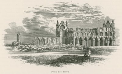 Whitby Abbey, vanuit het zuiden door Alexander Francis Lydon
