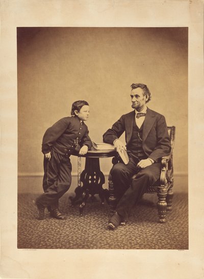 [Abraham Lincoln en zijn zoon Thomas (Tad)]. door Alexander Gardner