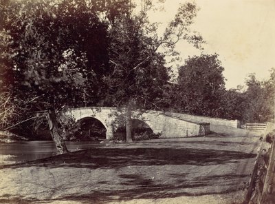 Burnside Bridge, over de Antietam, nabij Sharpsburg, nr. 1, september 1862, 1862 door Alexander Gardner