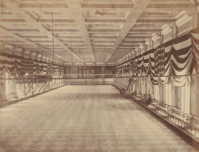 Interieur van de balzaal voor Lincoln