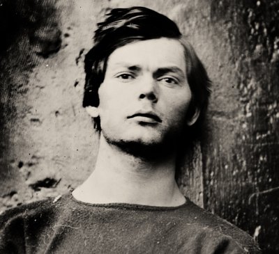 Lewis Powell in polsboeien aan boord van de USS Saugus, 1865 door Alexander Gardner