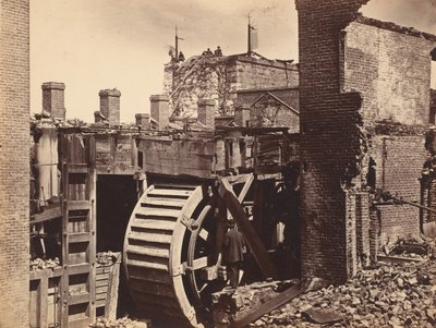 Molen, Richmond, Virginia, ca. 1865 door Alexander Gardner
