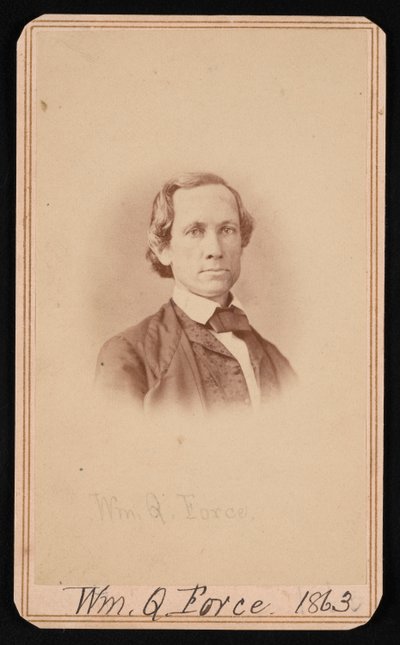 Portret van William Quereau Force door Alexander Gardner