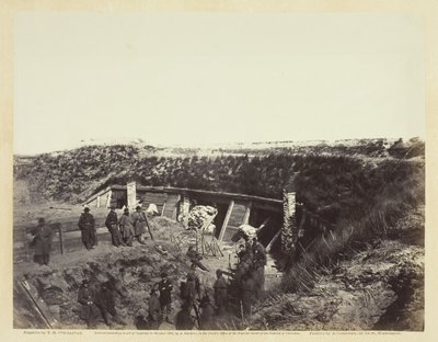 De preekstoel, Fort Fisher, N.C., januari 1865 door Alexander Gardner