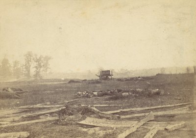 Uitzicht op het slagveld van Antietam, september 1862 door Alexander Gardner