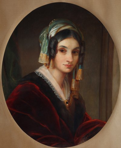 Portret van Alexandra Smirnova-Rosset door Alexander Grigoryevich Varnek
