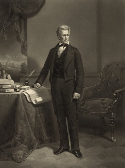 President Jackson door Alexander Hay Ritchie