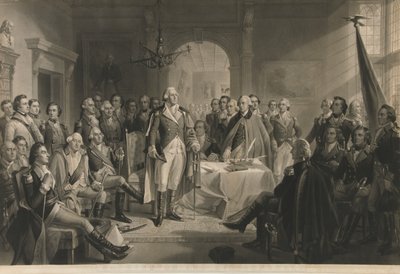 Washington en zijn Generaals, gepubliceerd ca. 1870 door Alexander Hay Ritchie