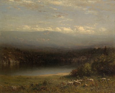 Bergmeer door Alexander Helwig Wyant