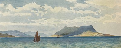Gibraltar vanuit het westen door Alexander Henry Hallam Murray