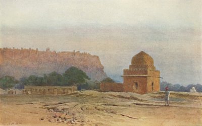Fort Gwalior voor zonsopgang, c1880 1905 door Alexander Henry Hallam Murray
