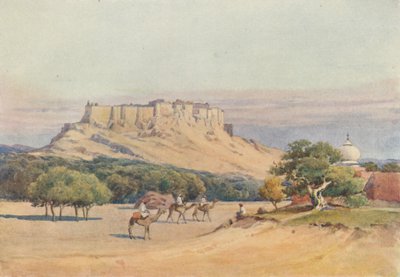 Jodhpur - Algemeen uitzicht op het fort, ca. 1880-1905 door Alexander Henry Hallam Murray